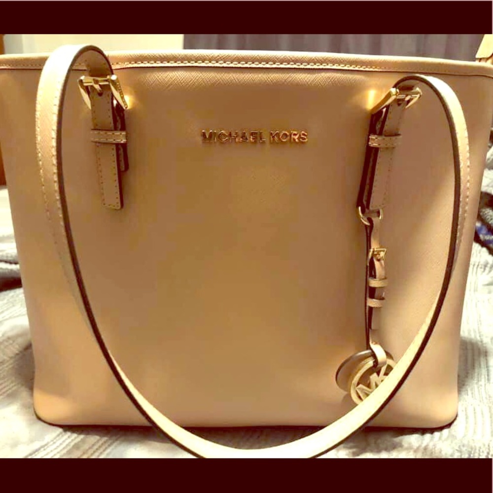 Michael Kors neutral tone purse